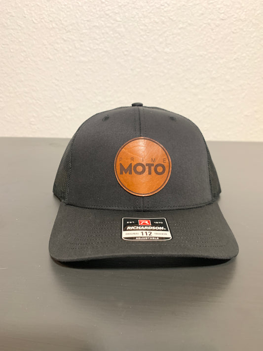 PRIME MOTO Curved Patch Hat - Black